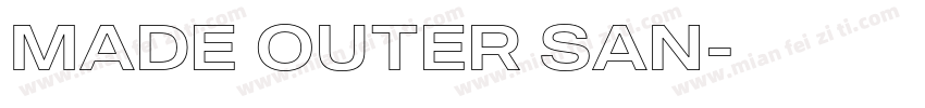 MADE OUTER SAN字体转换